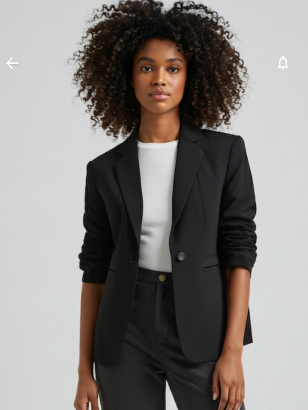Yves Saint Laurent Black Single-Button Blazer